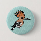 Birdorable Hoopoe Ronde Button 5,7 Cm (Voorkant)