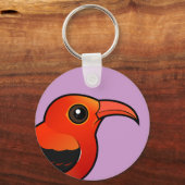 Birdorable 'I'iwi Sleutelhanger (Voorkant)
