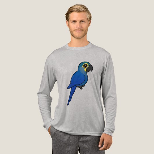 Birdorable Indigo Macaw or Lear's Macaw Tri-Blend Shirt (Voorkant)