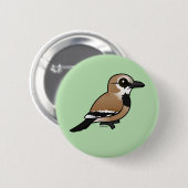 Birdorable Iranian Ground Jay Ronde Button 5,7 Cm (Voorkant /achterkant)