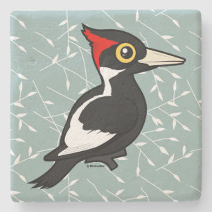 Birdorable Ivory-billing Woodpecker Stenen Onderzetter