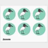 Birdorable Jabiru Ronde Sticker (Vel)