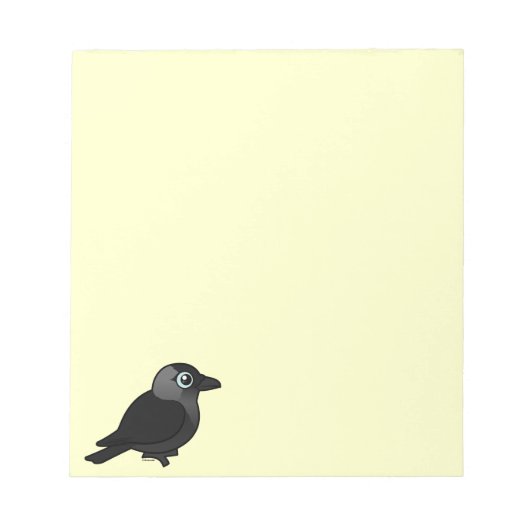 Birdorable Jackdaw Notitieblok (Voorkant)