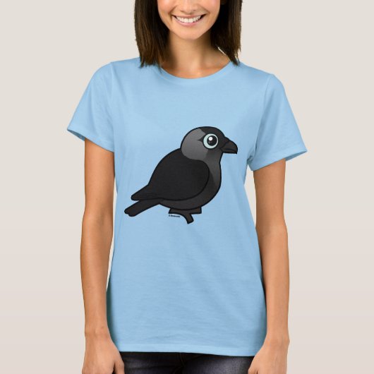 Birdorable Jackdaw T-shirt (Voorkant)