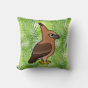 Birdorable Javan Hawk-Eagle (volwassen en jonge) Kussen