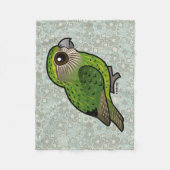 Birdorable Kakapo Fleece Deken (Voorkant)