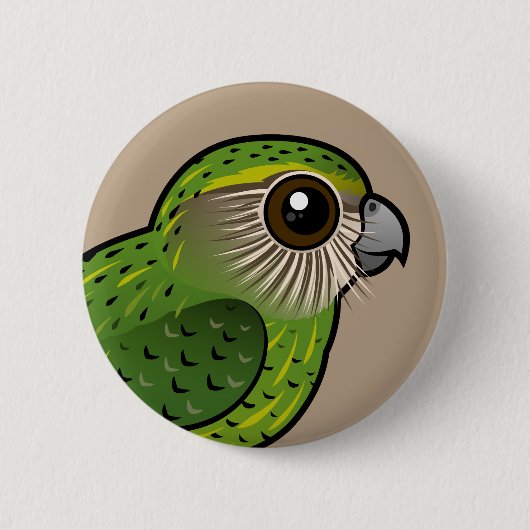 Birdorable Kakapo Ronde Button 5,7 Cm (Voorkant)