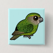 Birdorable Kakapo Vierkante Button 5,1 Cm (Voorkant)
