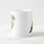 Birdorable Kaneel Groene Wang Conure Grote Koffiekop (Voorkant)