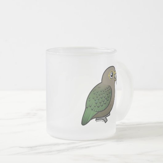 Birdorable Kea Matglas Koffiemok (Voorkant rechts)