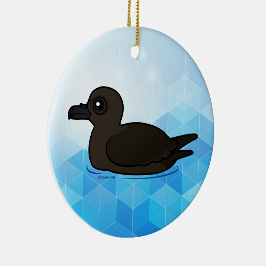 Birdorable Kerstmis Shearwater zwemmen Keramisch Ornament (Rechts)