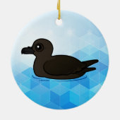 Birdorable Kerstmis Shearwater zwemmen Keramisch Ornament (Achterkant)