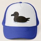 Birdorable Kerstmis Shearwater zwemmen Trucker Pet (Voorkant)