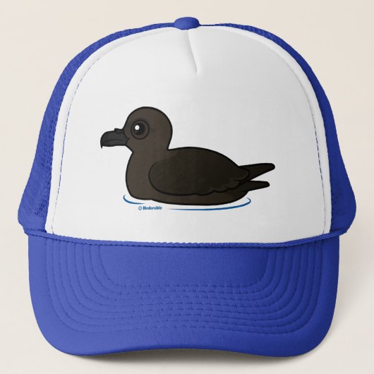 Birdorable Kerstmis Shearwater zwemmen Trucker Pet (Voorkant)