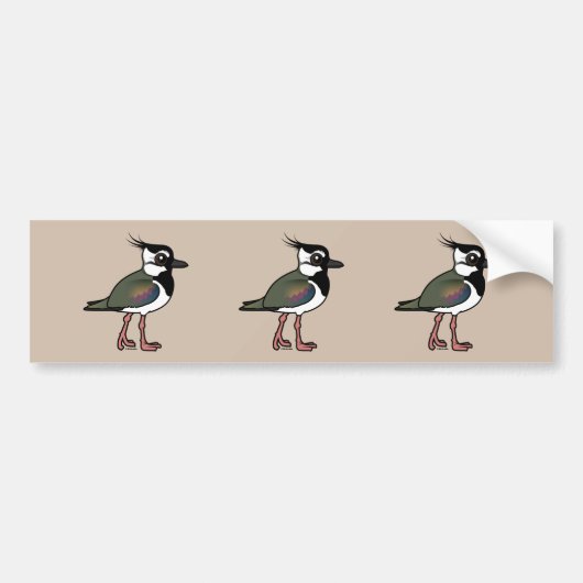 Birdorable Kievit Bumpersticker (Voorkant)
