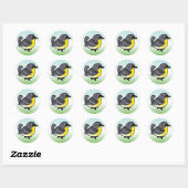 Birdorable Kirtland's Warbler Ronde Sticker (Vel)
