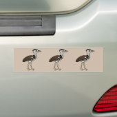 Birdorable Kori Bustard Bumpersticker (Op auto)