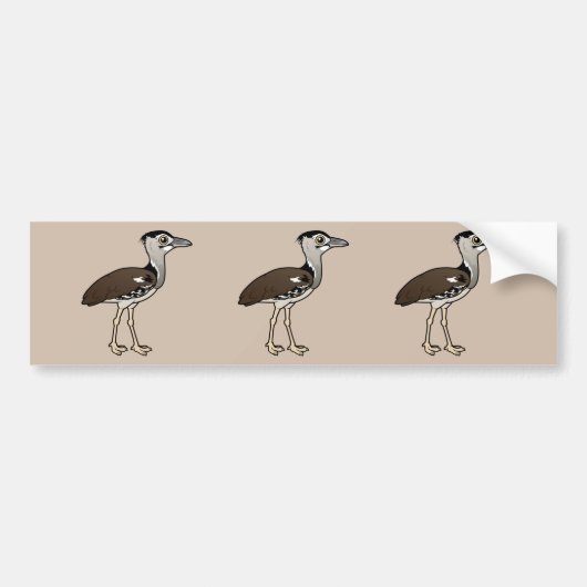 Birdorable Kori Bustard Bumpersticker (Voorkant)
