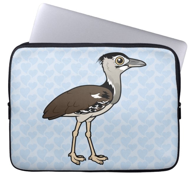 Birdorable Kori Bustard Laptop Sleeve (Voorkant)