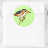 Birdorable Least Bittern Ronde Sticker (Tas)