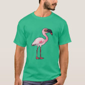 Birdorable Lesser Flamingo T-shirt (Voorkant)
