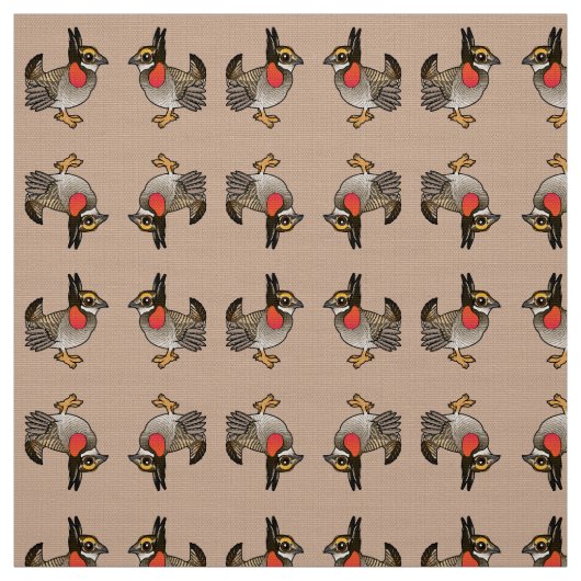 Birdorable Lesser Prairie-Chicken Stof (Swatch)