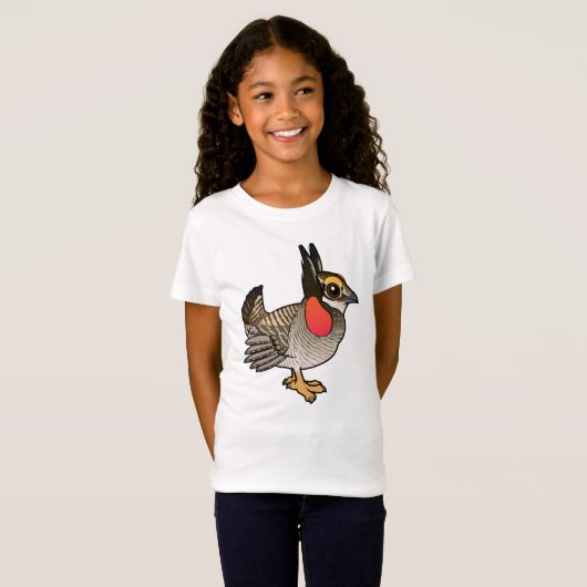 Birdorable Lesser Prairie-Chicken T-shirt (Voorkant volledig)