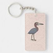 Birdorable Little Blue Heron Sleutelhanger (Voorkant)