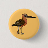Birdorable Long-Bonde Dowitcher Ronde Button 3,2 Cm (Voorkant)