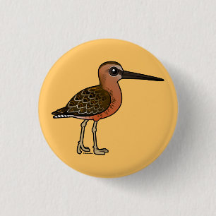 Birdorable Long-Bonde Dowitcher Ronde Button 3,2 Cm
