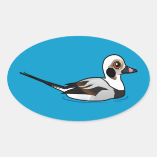 Birdorable Long-tailed Duck Ovale Sticker
