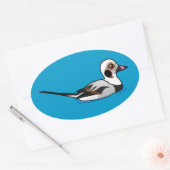 Birdorable Long-tailed Duck Ovale Sticker (Envelop)