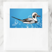 Birdorable Long-tailed Duck Rechthoekige Sticker (Tas)