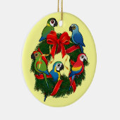 Birdorable Macaws Kerstmis Keramisch Ornament (Rechts)