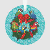 Birdorable Macaws Kerstmis Ornament (achterkant)
