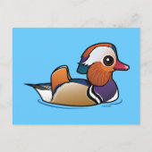 Birdorable Mandarin Duck Briefkaart (Voorkant)