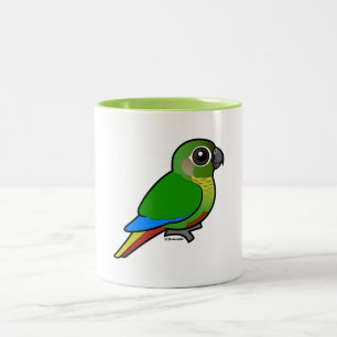 Birdorable Maroon-bellied Parakeet Tweekleurige Koffiemok