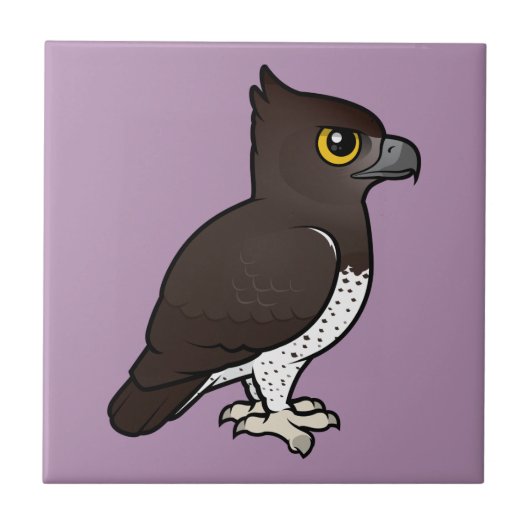 Birdorable Martial Eagle Tegeltje (Voorkant)