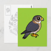 Birdorable Merlin Briefkaart (Voorkant / Achterkant)