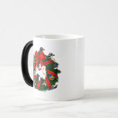 Birdorable NA Backyard Birds Kerstmis Magische Mok (Voorkant links)