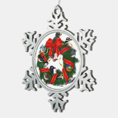 Birdorable NA Backyard Birds Kerstmis Tin Sneeuwvlok Ornament (Rechts)