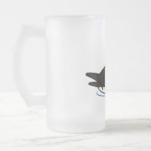 Birdorable Newell's Shearwater zwemmen Matglas Bierpul (Links)