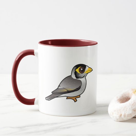 Birdorable Noisy Miner Mok (Met donut)