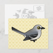 Birdorable Northern Mockingbird Briefkaart (Voorkant / Achterkant)