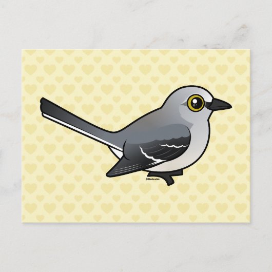 Birdorable Northern Mockingbird Briefkaart (Voorkant)