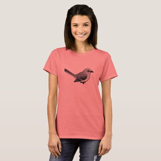 Birdorable Northern Mockingbird T-shirt (Voorkant volledig)
