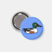 Birdorable Northern Shoveler Magneet (Voorkant / Achterkant)