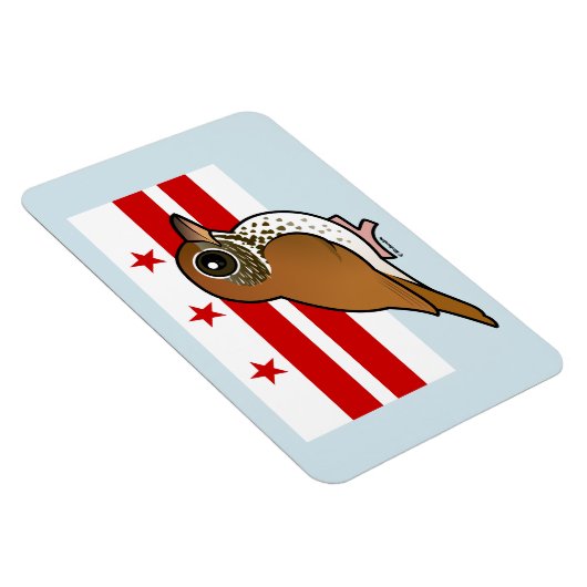 Birdorable of Washington, D.C.: Houtlijster Magneet (Rechterzijde)