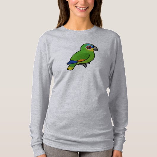 Birdorable Oranje-winged Amazon T-shirt (Voorkant)