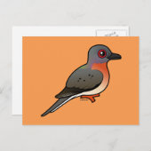 Birdorable Passenger Pigeon Briefkaart (Voorkant / Achterkant)